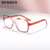 Gafas Leiren 2026 Estilo Europeo y Americano Cuadradas Pequeñas Anti Luz Azul para Hombres y Mujeres, Bloqueo de Color Dopamina, Adelgazantes del Rostro, Gafas de Prescripción
