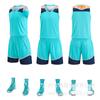 Jersey Absorbente de Sudor para Partido de Baloncesto Uniforme de Entrenamiento de Equipo Escolar Uniforme de Baloncesto Transpirable de Secado Rápido Traje Deportivo para Hombre Estampado