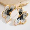 Brincos Pequenos Florais Estilo Barroco Novo Retro Transfronteiriços, Modernos e Simples, Brincos de Verão para Encontros e Compras para Mulheres