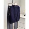 Chaleco Vaquero Redondo con Botones Dorados Estilo Retro Extranjero para Mujer con Sentido del Diseño Chaleco sin Mangas Brillante 25 Primavera y Otoño Chaqueta para Apilar