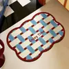 Tapete de Chão de Terra de Diatomáceas Estilo Simples para Banheiro, Resistente a Manchas, Resistente ao Desgaste, Tapete para Pés Antiderrapante, Tapete de Porta Absorvente para Banheiro de Secagem Rápida