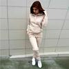 2024 Nova Roupa Feminina Ebay Amazon Wish Europeia e Americana Conjunto Esportivo de Lã Venda Direta de Fábrica Feminina 001