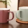 Taza de Cerámica Personalizada Color Nórdico Esmalte Café Leche Té Desayuno Oficina Restaurante Té de la Tarde Regalo