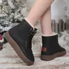 Nuevos Zapatos de Mujer Transfronterizos Dopamina Invierno Forro Polar Cálido Zapatos de Algodón Botas de Caña Alta para Mujer Botas Gruesas Cómodas para Mujer
