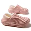 Pantuflas de Algodón Impermeables de EVA para Mujer Invierno Interior Hogar Doméstico Cálido Felpa Pantuflas de Algodón de Invierno para Hombre Invierno de Hombre