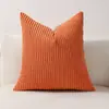 Funda de Cojín para Sofá de Pana Rayas Maíz Color Sólido Transfronteriza Tela Color Sólido Cojín Trasero de Cama para el Hogar Dropshipping