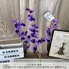 Orquídea de 3 Ramos Flores Artificiais Sala de Estar Casa Arranjo de Flores Ornamentos Buquê de Seda Casamento Decoração Arranjo de Flores Salão de Casamento