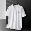 [entrega rápida] polo casual de manga corta para hombre con solapa, camiseta de verano de media manga holgada elástica transpirable
