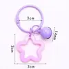 Chaveiro Pingente Estrela de Cinco Pontas Colorido em Acrílico Decoração de Case de Fone de Ouvido Dopamina Estilo Fresco Decoração de Bolsa de Casal