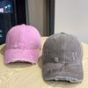Nueva Gorra de Pico de Pato Estilo Coreano 2025 para Mujer, Adelgazante del Rostro, Vintage Desgastada, Sombrero de Sol Versátil de Moda, Gorra de Béisbol para Hombre Tendencia
