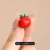 Broche de Caqui Pequeno Exquisito de Alta Qualidade Pinos de Frutas Acessório de Cardigã Anti-Exposição de Verão para Mulheres
