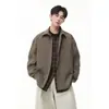 Otoño 2026 Nueva Tendencia de Moda Camisa de Manga Larga Estilo Coreano Casual Talla Grande Manga Larga Diseño de Bloques de Color Falsa de Dos Piezas para Hombre