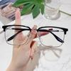 H16159 tendencia de negocio marco de cejas para hombre sin graduación lente transparente se puede equiparar con gafas de miopía gafas guapas para mujer