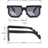 Gafas de Sol Mosaico Gafas Mi Mundo Personalidad Gafas de Sol Pixeladas Parodia Padrino Divertidas Gafas Escultura de Arena