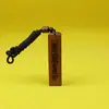 Madeira de Jujuba Natural Atingida por Raio Régua de Dossel de Jujuba Mini Pingente Ornamento Pendurado Bastão Caça-Fantasmas Joia Portátil Finamente Esculpida