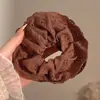 Otoño Invierno Estilo Coreano Cuadros Lazo para el Pelo de Intestino Grande Mujer 2026 Nuevo Gama Alta Súper Grande Cuerda para Moño Flor en la Cabeza Accesorios para el Cabello