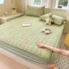 Sábana de cama acolchada, gruesa, estilo hotel con protector de colchón, a prueba de polvo y suciedad, apta para todas las estaciones