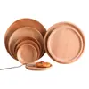 Postre de Café Comida Rápida Plato Vajilla Familiar Juego de Té Bandeja de Almacenamiento Bandeja de Madera Japonesa para Desayuno Alrededor de la Estufa Té Bandeja Creativa
