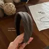 Diadema Coreana 2026 Estilo Nuevo Tela de Sarga Estilo Melard, Diadema de Moda Retro de Gama Alta, Accesorio Versátil para el Cabello