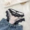 ¡Esto es increíble! Bragas sexys de satén y encaje, tiro bajo, entrepierna de algodón puro, transpirables y con diseño calado, perfectas para mujeres