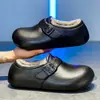 Pantuflas de Algodón para Mujer Estilo Retro para Otoño e Invierno, Capa Exterior Impermeable, Engrosadas, Cálidas, Bloqueo de Temperatura, Protección contra el Frío, Ligeras, Cómodos Zapatos de Algodón