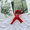 Mini cachecol de Natal para boneca cor de vinho acessórios de cachecol Enfeites de Natal DIY Decorações de cachecol para buquê