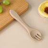 Colher de Silicone Colher Macia Infantil Grau Alimentício Colher Suplementar para Treinamento de Alimentação de Bebê Conjunto de Garfo e Colher de Silicone para Bebê