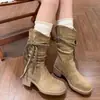 Calcetines miu para mujer, calcetines largos para botas con encaje de algodón, calcetines largos de tubo jk, calcetines blancos finos hasta la pantorrilla para primavera y otoño