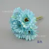 Ramo artificial de crisantemo africano atado a mano flor de seda de crisantemo fulang arreglo floral decoración floral para el hogar Flor de mano para novia
