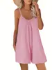Mono de Color Sólido 2026 Comercio Exterior Transfronterizo Nuevo de Verano para Mujer Europeo y Americano Amazon Casual Pantalón Corto de Tirantes