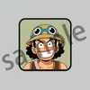 Imán de Refrigerador de Acrílico One Piece Versión Q Dibujos Animados Anime Lindo Periférico Elegante Periférico Imán de Refrigerador Luffy Zoro