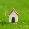 Miniatura de casa-vila estilo europeu para micro paisagismo, acessórios de decoração de jardinagem DIY, ornamentos em miniatura para mesa