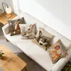 Fundas de Almohada de la Popular Serie de Animales Lindos de Amazon para Decoración de Sofá del Hogar, Fundas de Cojín Cortas de Felpa