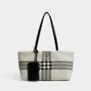 Bolso cruzado de lona a cuadros británico minimalista multicapa para mujer, nuevo modelo 2026, bolso de hombro grande versátil para el día a día