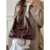 Bolsa Vintage de Gran Capacidad para Mujer con Acabado de Aceite, Nueva Moda 2026 Bolso de Hombro Cruzado para Viajes Diarios, Bolso Hobo de Alta Gama