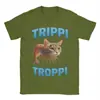 Meme Italiano Brainrot Ropa Trippi Troppi Camiseta Unisex Algodón