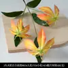Flores Artificiales en Tema de Color Naranja y Naranja para Decoración de Boda, Arreglos de Pasillo, Arreglos Florales, Flores Falsas y Decoraciones de Piso