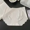 Pele de leite verão fino seda gelo sem costura renda rendada emendada cor sólida lingerie feminina 10A modal antibacteriano fundo