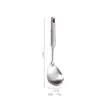 Juego de Espátulas de Acero Inoxidable Pulido No Magnético para Cocina para Uso Doméstico, Mango Hueco Engrosado, Espátula, Cuchara para Gachas, Utensilios de Cocina Juego de Siete Piezas al por Mayor