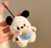 Boneca Estrela Pequena Fofa de Pelúcia com Apito Pequeno Presente Pingente Chaveiro de Pelúcia Acessório de Bolsa de Menina Atacado