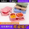 Caja de Silicona para Salsa de Cocina Personalizada con Tapa, Caja Plegable para Salsa, Caja de Silicona para Sazonar Ensalada de Tomate