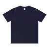 Camiseta de Verano Estilo Americano con Cuello Redondo y Manga Corta para Hombre, Color Sólido, Corte Holgado, Manga de Tres Cuartos, Camiseta de Marca Japonesa Retro de Moda, Camiseta para Pareja