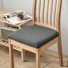 Funda de Cojín para Silla Tejida Funda para Silla de Comedor Funda para Sentarse en Silla Funda Protectora Cuadrada para Cojín de Silla de Hotel Funda Elástica para Silla del Hogar