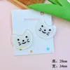 Cor transparente Ponto preto e branco Gatinho Peixe Acrílico DIY Acessórios Capa de celular Fivela de sapato Flor de sapato Material para acessórios de cabelo