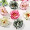 Flores de seda sintética frescas de primavera e verão, cabeça de flor de rosa, guirlanda DIY feita à mão, acessórios de cabelo Joker, acessórios de vestuário, atacado