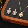 Conjunto de Brincos e Colar Weidni de Luxo Acessível, High-End, Elegante, Moderno e Versátil, Atacado para Mulheres