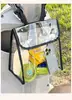 Bolsa de Almacenamiento Impermeable Montada en la Parte Delantera para Vehículos Eléctricos, Bolsa Colgante Visible de PVC de Gran Capacidad, Nuevo Modelo Transfronterizo para Guardar Artículos Varios, Portátil
