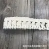 En Stock 3.5cm Fleco de Algodón Blanco Natural Borla Hilo Encaje Hecho a Mano Ropa y Accesorios Textiles para el Hogar Venta al por Mayor