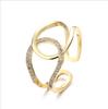 Anillo Cruz Retro Estilo Coreano para Mujer Abierto Ajustable Estilo Japonés y Coreano Simple Anillo de Circonita Anillo de Moda Anillo de Cola Cyber Celebrante