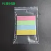 Fabricantes produzem bolsa pequena transparente saco auto-selante de plástico PE tamanho A4 saco de plástico saco longo de plástico PE selado com fecho de osso